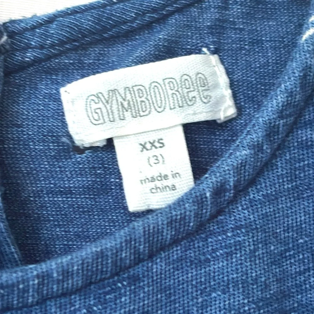 GYMBOREE | Navy Heart Print Jumpsuit 🤍🩷